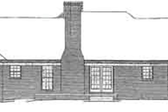 Exterior - Rear Elevation for Traditional House Plan #10-143 - 3 bed, 2 bath
