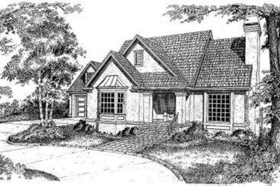 Exterior - Front Elevation for Traditional House Plan #322-128 - 3 bed, 2.5 bath