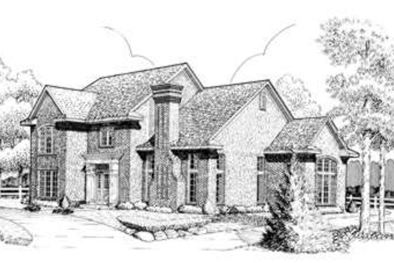 House Plan Design - European Exterior - Front Elevation Plan #410-267