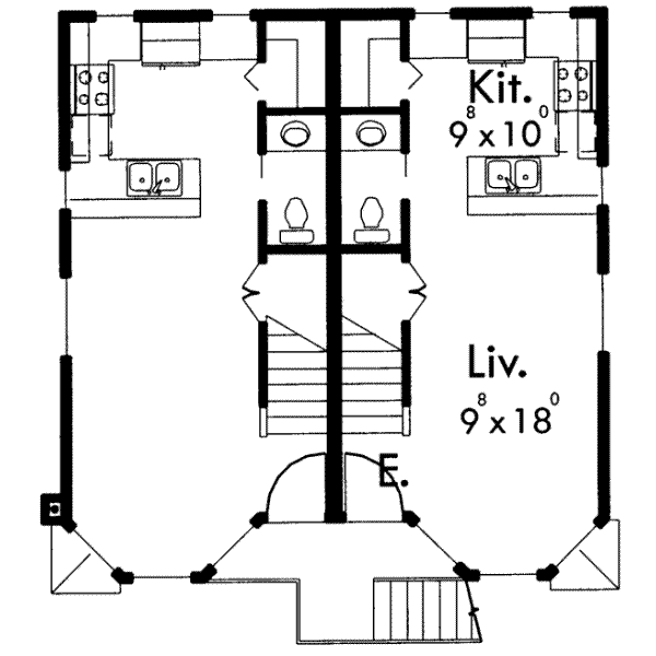 Modern Floor Plan - Main Floor Plan #303-365