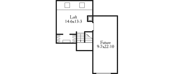 Architectural House Design - Southern Floor Plan - Upper Floor Plan #406-166
