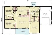 Traditional Style House Plan - 3 Beds 2 Baths 1220 Sq/Ft Plan #54-620 