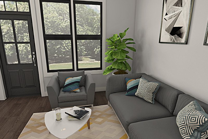 House Plan Design - Interior - Family Room for Contemporary House Plan #48-1038 - 2 bed, 1.5 bath