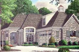 Cottage Exterior - Front Elevation Plan #34-180