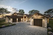 Ranch Style House Plan - 3 Beds 2.5 Baths 4193 Sq/Ft Plan #1101-55 Exterior 