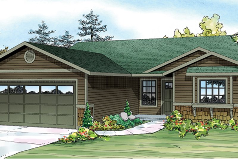 Home Plan - Ranch Exterior - Front Elevation Plan #124-888