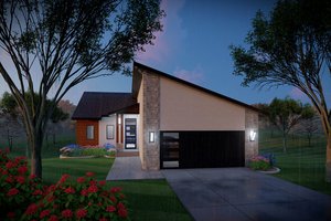 Ranch Exterior - Front Elevation Plan #70-1506