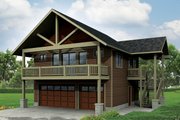 Craftsman Style House Plan - 1 Beds 1 Baths 896 Sq/Ft Plan #124-963 