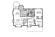 European Style House Plan - 3 Beds 2 Baths 1346 Sq/Ft Plan #18-211 