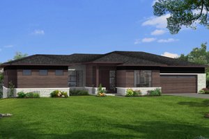 Modern Exterior - Front Elevation Plan #1057-23