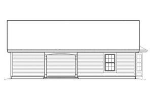 Exterior - Rear Elevation for Cottage House Plan #57-400 - 1 bed, 1 bath