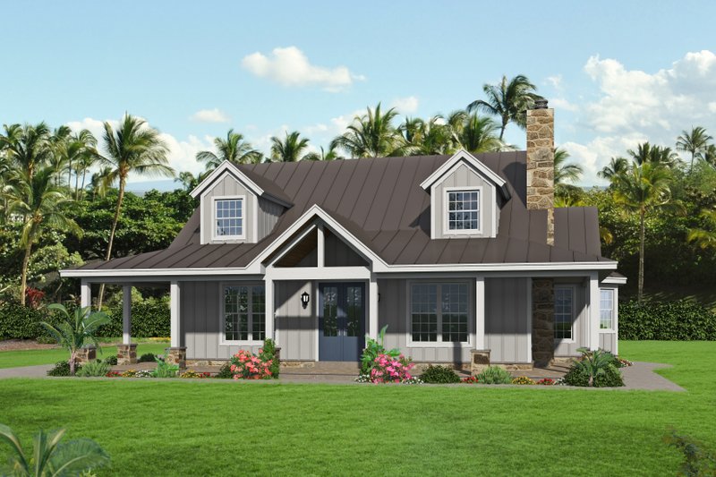 Architectural House Design - Country Exterior - Front Elevation Plan #932-349