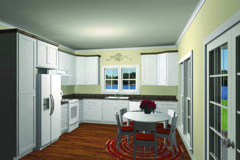 House Blueprint - Interior - Other for Cottage House Plan #44-166 - 3 bed, 1 bath