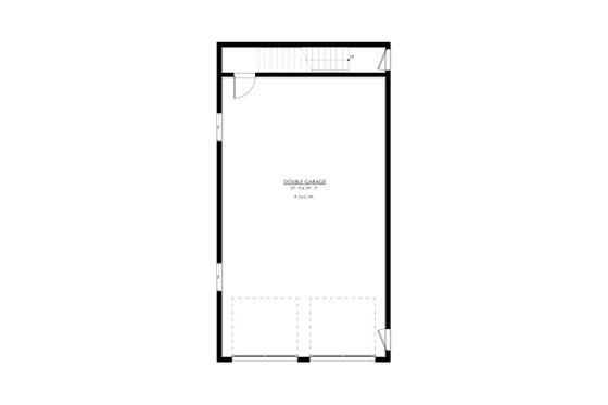 Floor Plan - Main Floor for Farmhouse House Plan #1114-48 - 1 bed, 1 bath