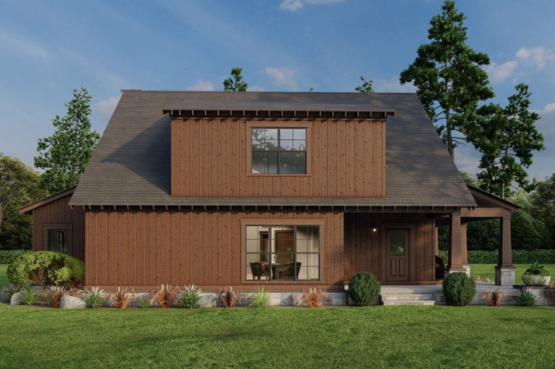 House Blueprint - Exterior - Rear Elevation for Country House Plan #923-349 - 3 bed, 2.5 bath
