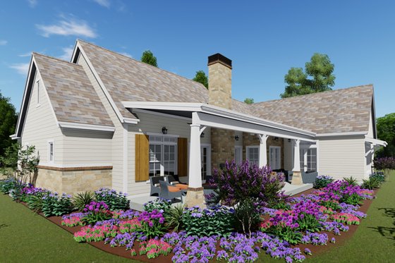 Exterior - Other Elevation 2 for Farmhouse House Plan #1069-19 - 3 bed, 4 bath