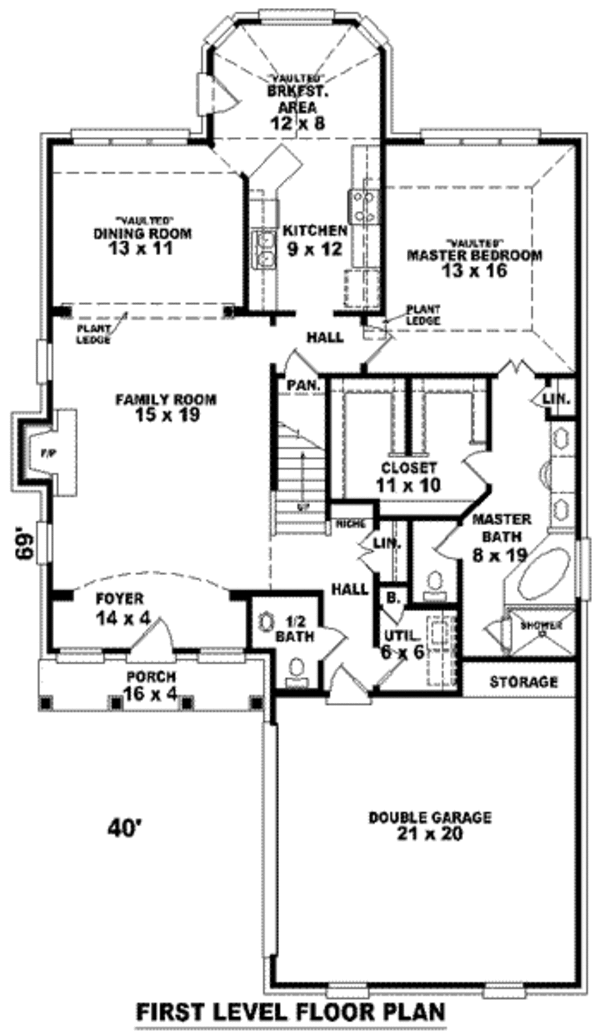 European Floor Plan - Main Floor Plan #81-777