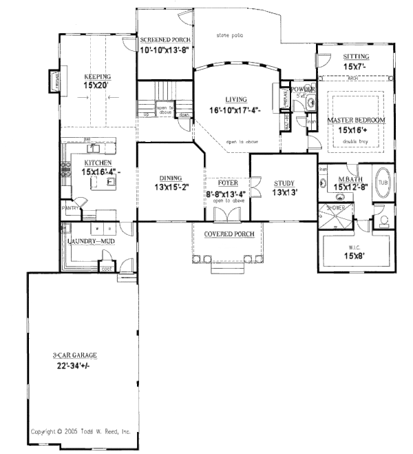 European Floor Plan - Main Floor Plan #437-6