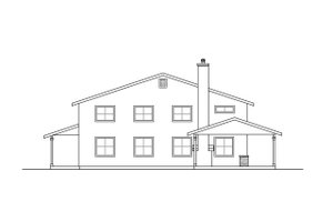 Exterior - Other Elevation for Traditional House Plan #124-1262 - 3 bed, 3 bath