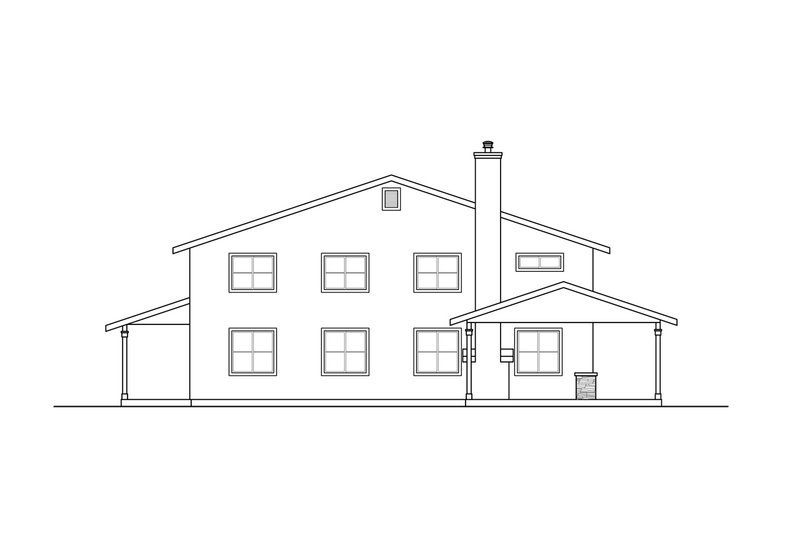 Home Plan - Exterior - Other Elevation for Traditional House Plan #124-1262 - 3 bed, 3 bath