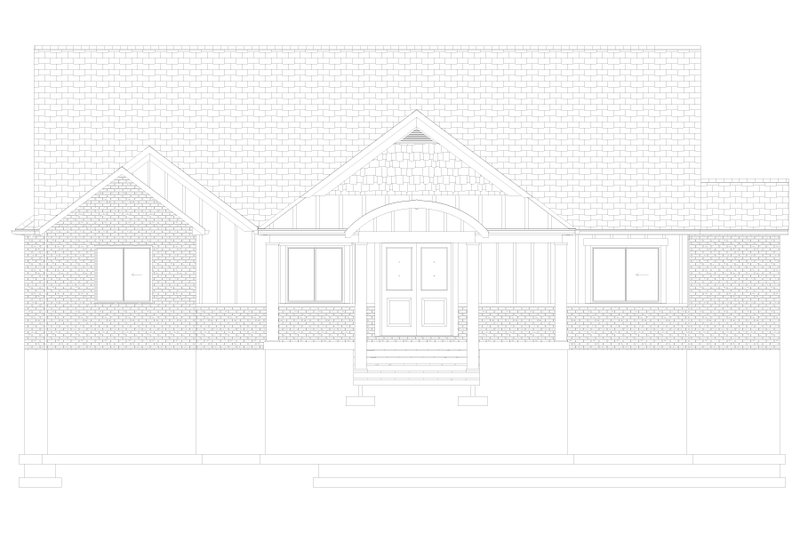 House Blueprint - Exterior - Front Elevation 6 for Craftsman House Plan #1060-479 - 3 bed, 2.5 bath