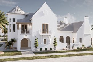 Dream House Plan - Exterior - Front Elevation for Beach House Plan #455-761 - 4 bed, 4.5 bath