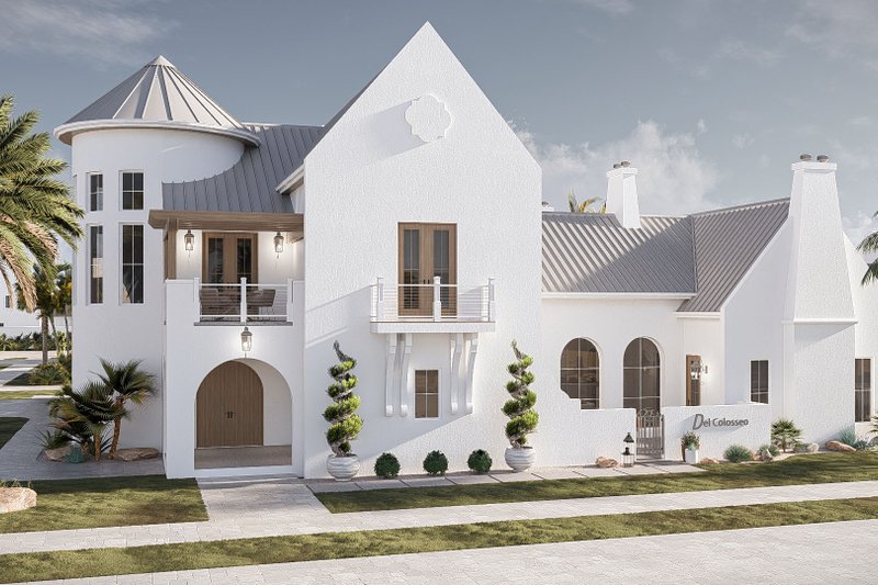 Dream House Plan - Exterior - Front Elevation 2 for Beach House Plan #455-761 - 4 bed, 4.5 bath