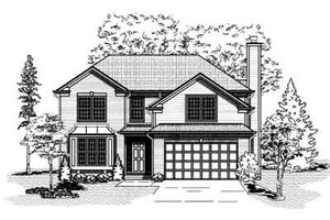 Traditional Exterior - Front Elevation Plan #9-105
