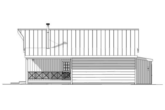 Exterior - Other Elevation 1 for Barndominium House Plan #1099-9 - 2 bed, 3 bath