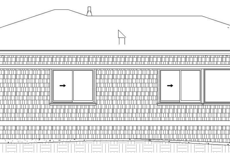House Blueprint - Exterior - Other Elevation 3 for Craftsman House Plan #895-140 - 2 bed, 2 bath