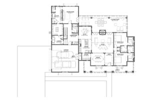 Floor Plan - Main Floor for Farmhouse House Plan #1069-2 - 3 bed, 4 bath