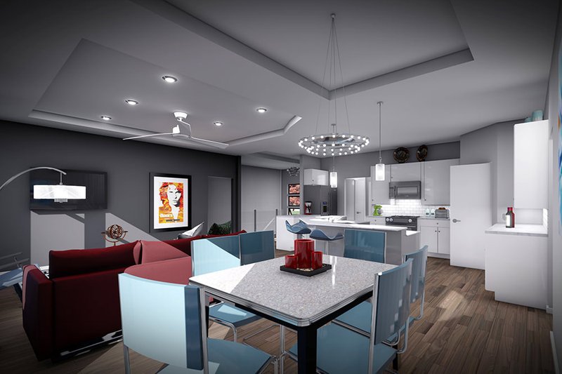 House Design - Interior - Dining Room for Modern House Plan #70-1542 - 5 bed, 3 bath