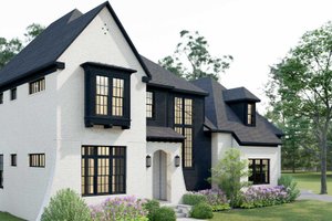 Exterior - Front Elevation 3 for Tudor House Plan #1079-7 - 5 bed, 4 bath