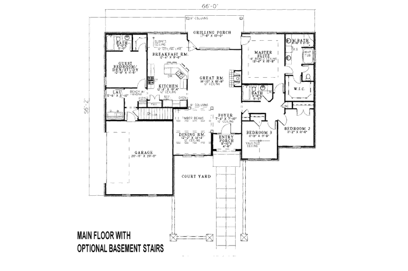 Dream House Plan - Floor Plan - Other Floor for European House Plan #17-654 - 4 bed, 3 bath