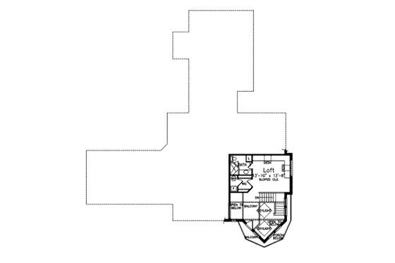 Floor Plan - Other Floor for Modern House Plan #52-205 - 2 bed, 3 bath