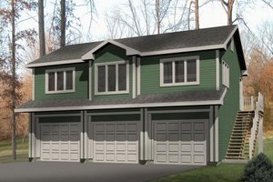 Traditional Exterior - Front Elevation Plan #22-402
