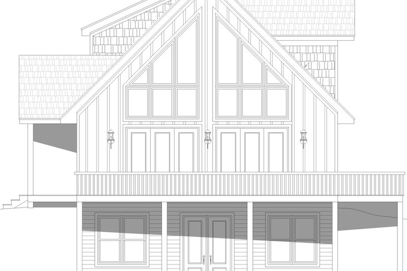 House Design - Exterior - Other Elevation 1 for Country House Plan #932-1061 - 3 bed, 2.5 bath