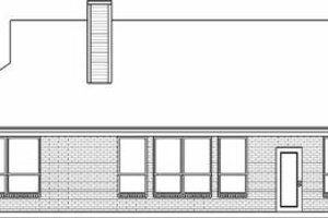 Exterior - Rear Elevation for Traditional House Plan #84-130 - 3 bed, 2 bath