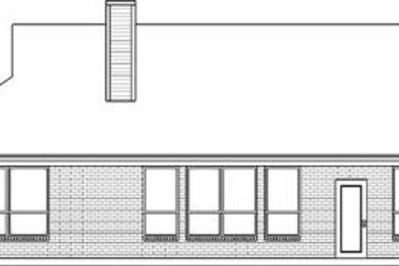Exterior - Rear Elevation for Traditional House Plan #84-130 - 3 bed, 2 bath