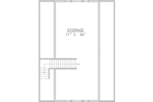 Floor Plan - Upper Floor for Traditional House Plan #117-257, 0 bath