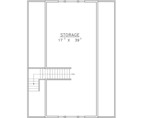 Traditional Floor Plan - Upper Floor Plan #117-257