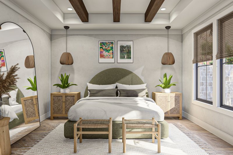 Home Plan - Interior - Master Bedroom 1 for Mediterranean House Plan #455-566 - 4 bed, 3.5 bath