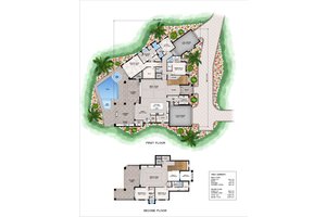 Floor Plan - Main Floor for Contemporary House Plan #1083-27 - 5 bed, 6 bath