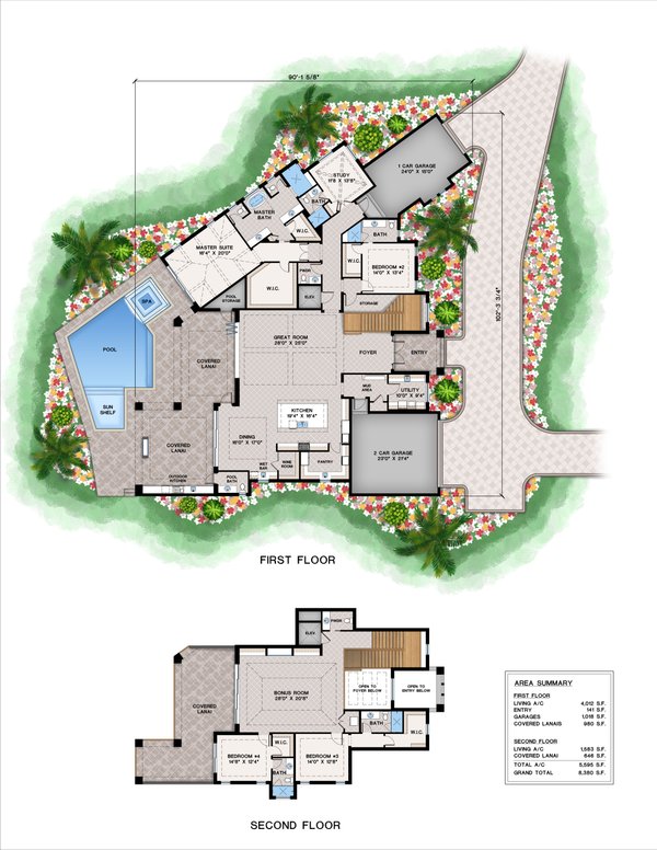 Contemporary Floor Plan - Main Floor Plan #1083-27