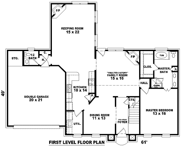 European Floor Plan - Main Floor Plan #81-818