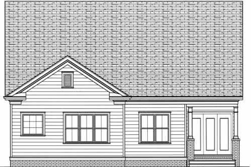Home Plan - Exterior - Rear Elevation for Victorian House Plan #413-787 - 2 bed, 2 bath