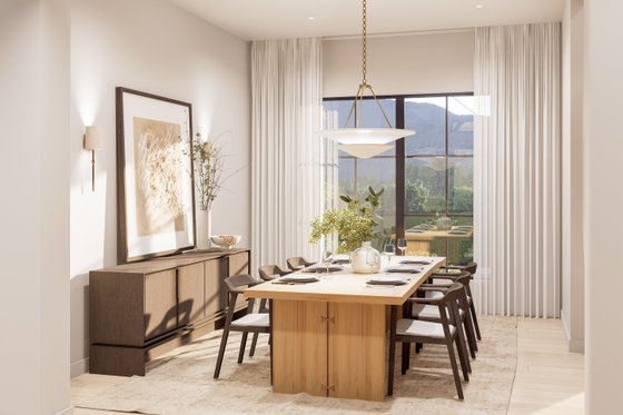 Interior - Dining Room 1 for Contemporary House Plan #1114-5 - 4 bed, 4.5 bath