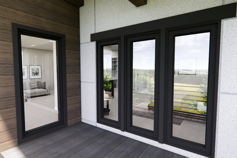 Home Plan - Exterior - Covered Porch 1 for Modern House Plan #51-1281 - 5 bed, 3.5 bath