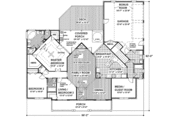 Southern Style House Plan - 4 Beds 3 Baths 1992 Sq/Ft Plan #56-152 