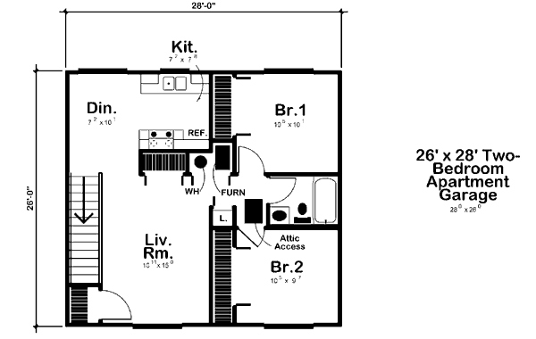 Traditional Floor Plan - Upper Floor Plan #312-751